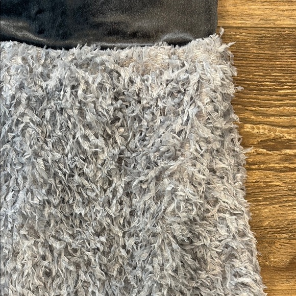 Anthropologie Blue Velvet Feathered Mini Dress Size Small Sunday in Brooklyn NWT - Picture 6 of 15